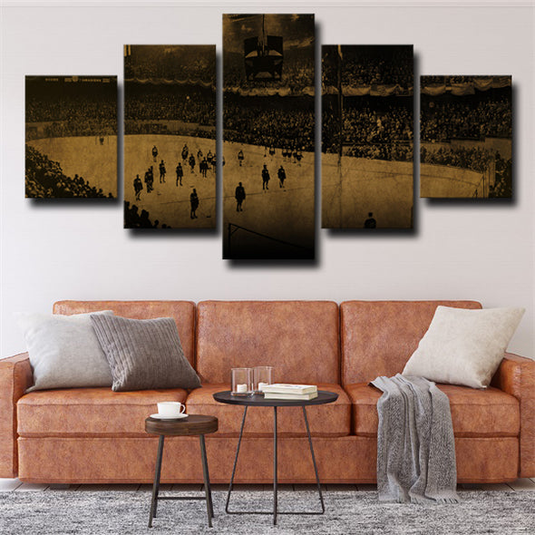 5 piece wall art canvas prints Boston Bruins court live room decor-43 (3)