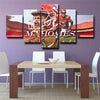 5 piece wall art canvas prints Kc Chiefs Patrick Mahomes wall picture-26 (1)