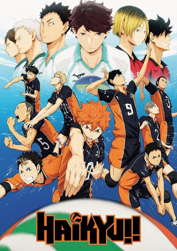 Haikyuu Anime Poster canvas prints wall art 24in x 36in Sport Volleyball