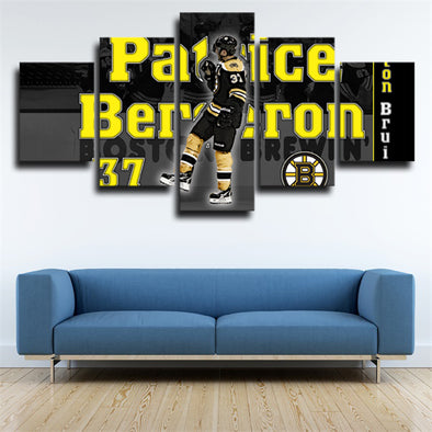 five piece canvas art framed prints Boston Bruins patrice wall picture-33 (1)