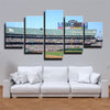 5 piece modern art framed print  Oakland Athletics team  court  Embleme team  wall decor1206（2）