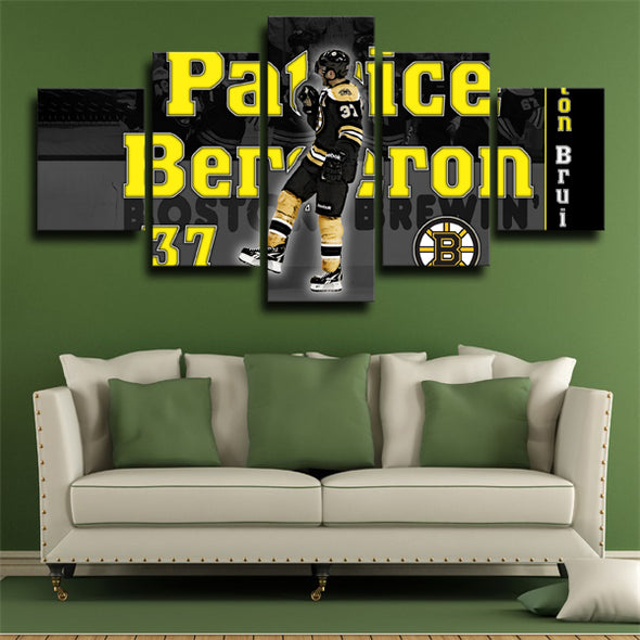 five piece canvas art framed prints Boston Bruins patrice wall picture-33 (2)