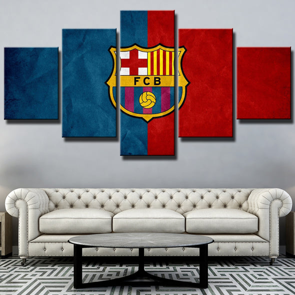 FC Barcelona 5 Piece Modern Painting Art Prints Canvas Picture Wall Decor-0111 (1)