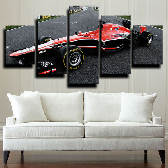 Five piece wall art canvas prints Formula 1 Car home decor-1200 (1)