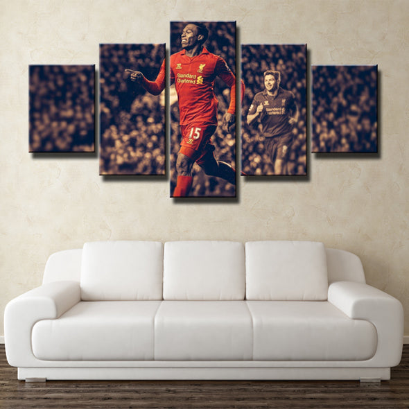 Liverpool 5 Piece Red and Grey Wall Art Picture Canvas Prints Decor-0123 (1)