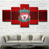 Liverpool FC 5 Piece Red Canvas Art Prints Wall Picture Decor for Home-0115 (1)