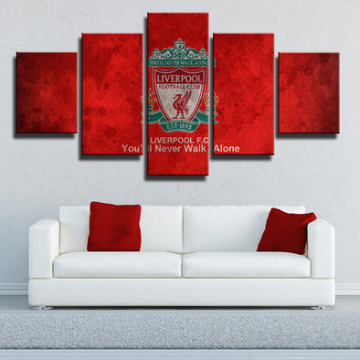 Liverpool FC 5 Piece Red Wall Art Prints Canvas Picture Set Decor-0110 (1)