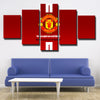 Man United 5 Piece Canvas Art Prints Red Wall Decor Painting Picture-108 (4)