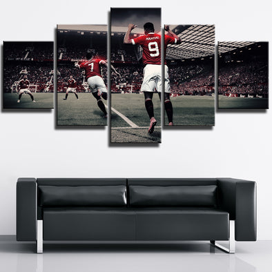 Man United 5 Piece Giclee Printing Oil on Canvas Picture Wall Decor-116 (7)