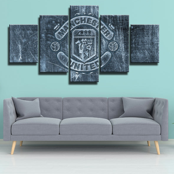 Man United Canvas Art Sets of 5 Piece Grey Pictures Wall Decoration-127 (1)