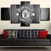 Man United Grey 5 Panel Canvas Framed Art Prints Wall Decor Picture Set-105 (2)