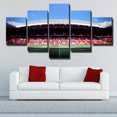 Man United Old Trafford Stadium 5 Piece Canvas Painting Wall Art Print Picture-113 (1)