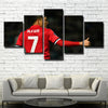 Man United Red and Black Artwork 5 Panel Wall Canvas Painting Prints Picture Set-11 (2)
