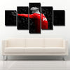 Man United Red nd Black Wall Art 5 Panel Canvas Prints Picture for Decor-110 (1)