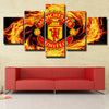 Man Utd Canvas Wall Art Sets of 5 Piece Logo Picture Prints Decor-128 (1)