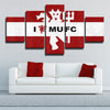 Man Utd Wall Art 5 Panel Canvas Picture Prints for Living Room Decor-0142 (1)