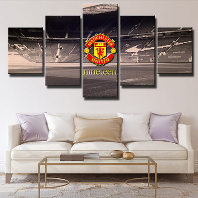 Manchester United Old Trafford Stadium Canvas Painting Prints Grey Wall Decor Art Picture-101 (1)