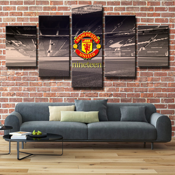 Manchester United Old Trafford Stadium Canvas Painting Prints Grey Wall Decor Art Picture-101 (4)
