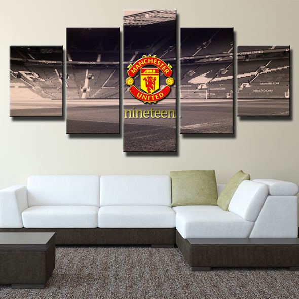 Manchester United Old Trafford Stadium Canvas Painting Prints Grey Wall Decor Art Picture-101 (2)