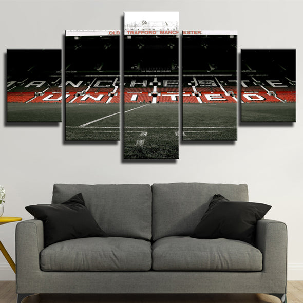 Manutd Old Trafford Stadium 5 Piece Wall Art Prints Canvas Picture for Home-104 (3)