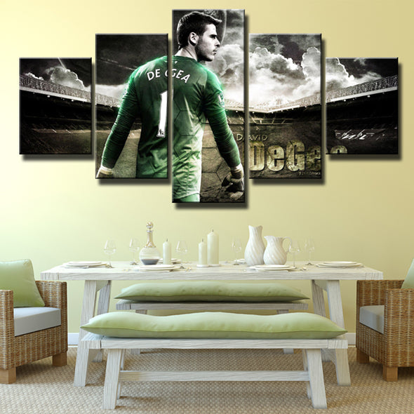 Mufc 5 Panel Painting Canvas Picture Prints Living Room Decor-121 (1)