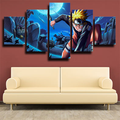Naruto Uzumaki five piece canvas art framed prints Naruto wall picture-1734 (1)
