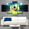 Soccer 5 Piece Contemporary Art Prints Picture Wall Canvas Decor Set-1004 (2)