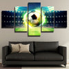 Soccer 5 Piece Contemporary Art Prints Picture Wall Canvas Decor Set-1004 (3)