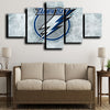 canvas 5 piece art prints Tampa Bay Lightning Logo wall picture-1221 (4)
