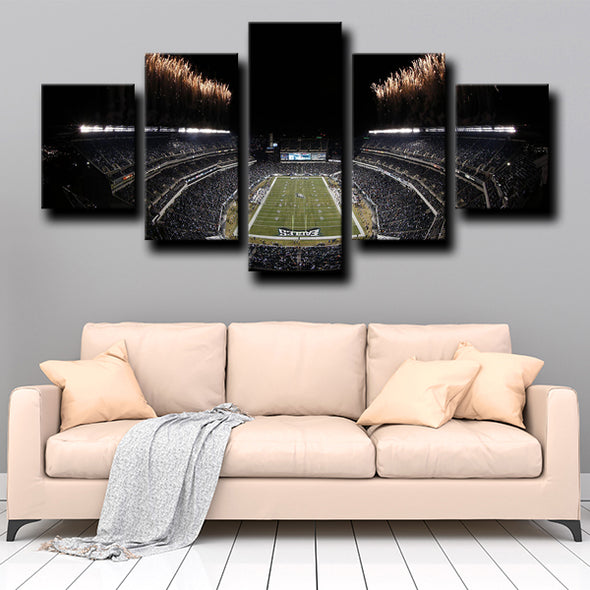 canvas painting 5 piece art prints Eagles Lincoln Financial Field decor picture-1213 (3)