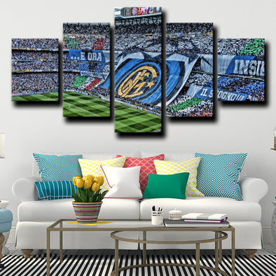 canvas wall art 5 panel framed prints Inter Milan Stadium home decor-1214 (1)