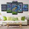 canvas wall art 5 panel framed prints Inter Milan Stadium home decor-1214 (2)