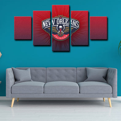  canvas wall art framed prints New Orleans Pelicans  home decor1201 (1)