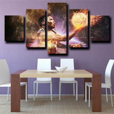 canvas wall art sets of 5 art prints Indiana Pacers Oladipo decor-1231 (1)
