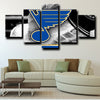 canvas wall art sets of 5 prints St. Louis Blues Logo home decor-1205 (2)