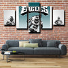 cheap 5 piece canvas art prints Eagles teammates home decor-1218 (4)