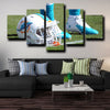 cool 5 piece canvas art prints Miami Dolphins logo home decor-1214 (1)