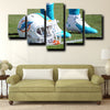 cool 5 piece canvas art prints Miami Dolphins logo home decor-1214 (3)