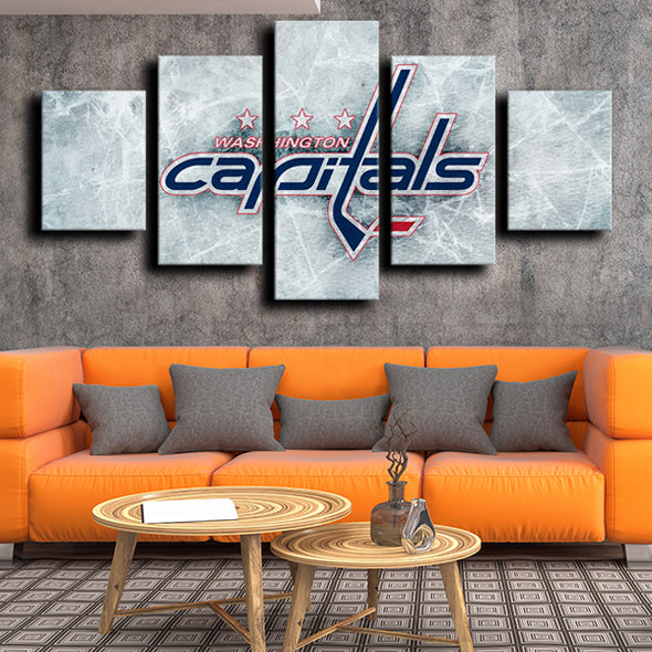 cool 5 piece canvas prints Washington Capitals Logo wall decor-1215 (3)