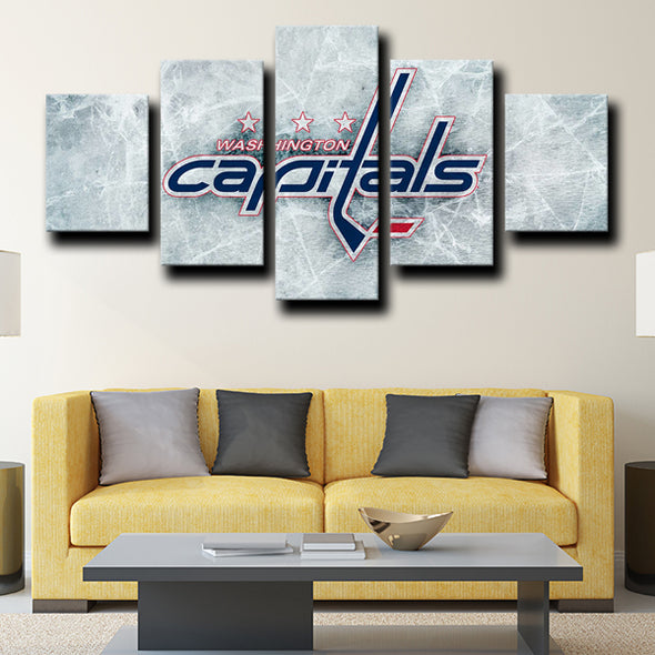 cool 5 piece canvas prints Washington Capitals Logo wall decor-1215 (4)