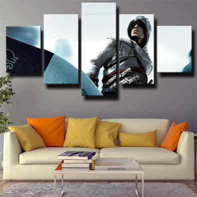custom 5 panel canvas Assassin's Creed Bloodlines Altaïr wall picture-1217 (1)
