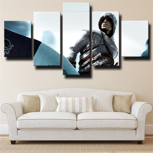 custom 5 panel canvas Assassin's Creed Bloodlines Altaïr wall picture-1217 (3)