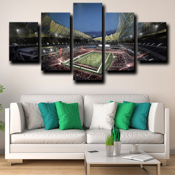 custom 5 panel canvas Atlanta Falcons Rugby Field wall art decor picture-1201 (3)