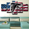 custom 5 panel canvas Atlanta Falcons logo Red wall art decor picture-1222 (2)