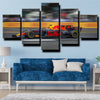 custom 5 panel canvas Formula 1 Car wall art decor picture-1200 (3)