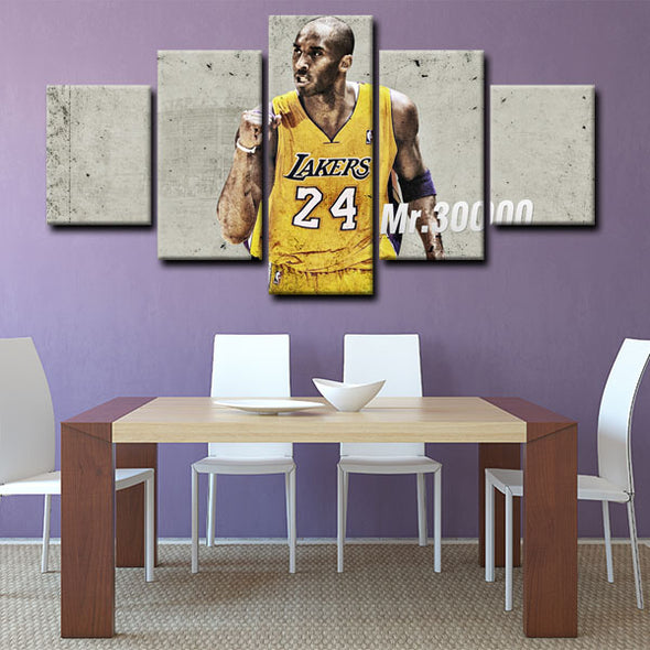 custom 5 panel canvas Kobe Bryant wall art decor picture1213 (2)