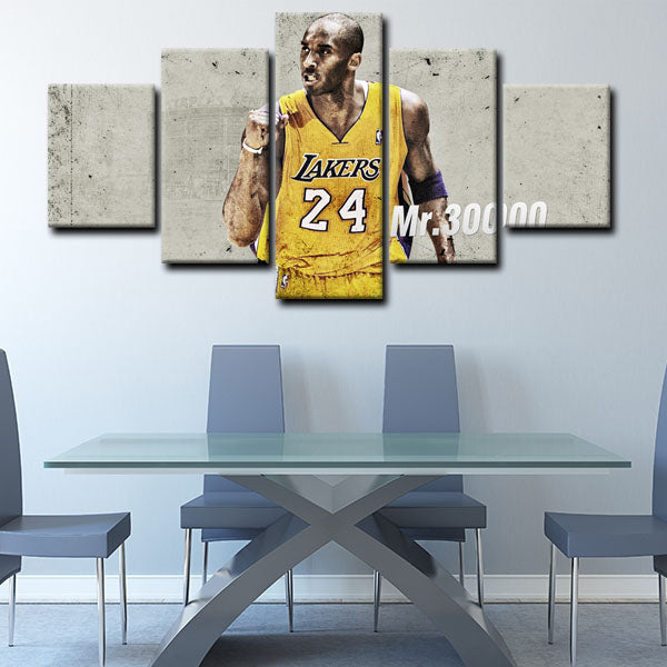 Personalised Los Angeles Lakers Basketball Jersey Print Wall 