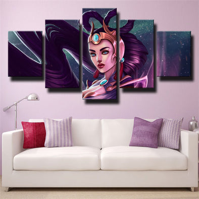 custom 5 panel canvas League Legends Diana wall art decor picture-1200 (1)
