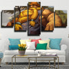 custom 5 panel canvas League Of Legends Gragas wall art decor picture-1200 (1)