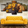 custom 5 panel canvas League Of Legends Gragas wall art decor picture-1200 (2)